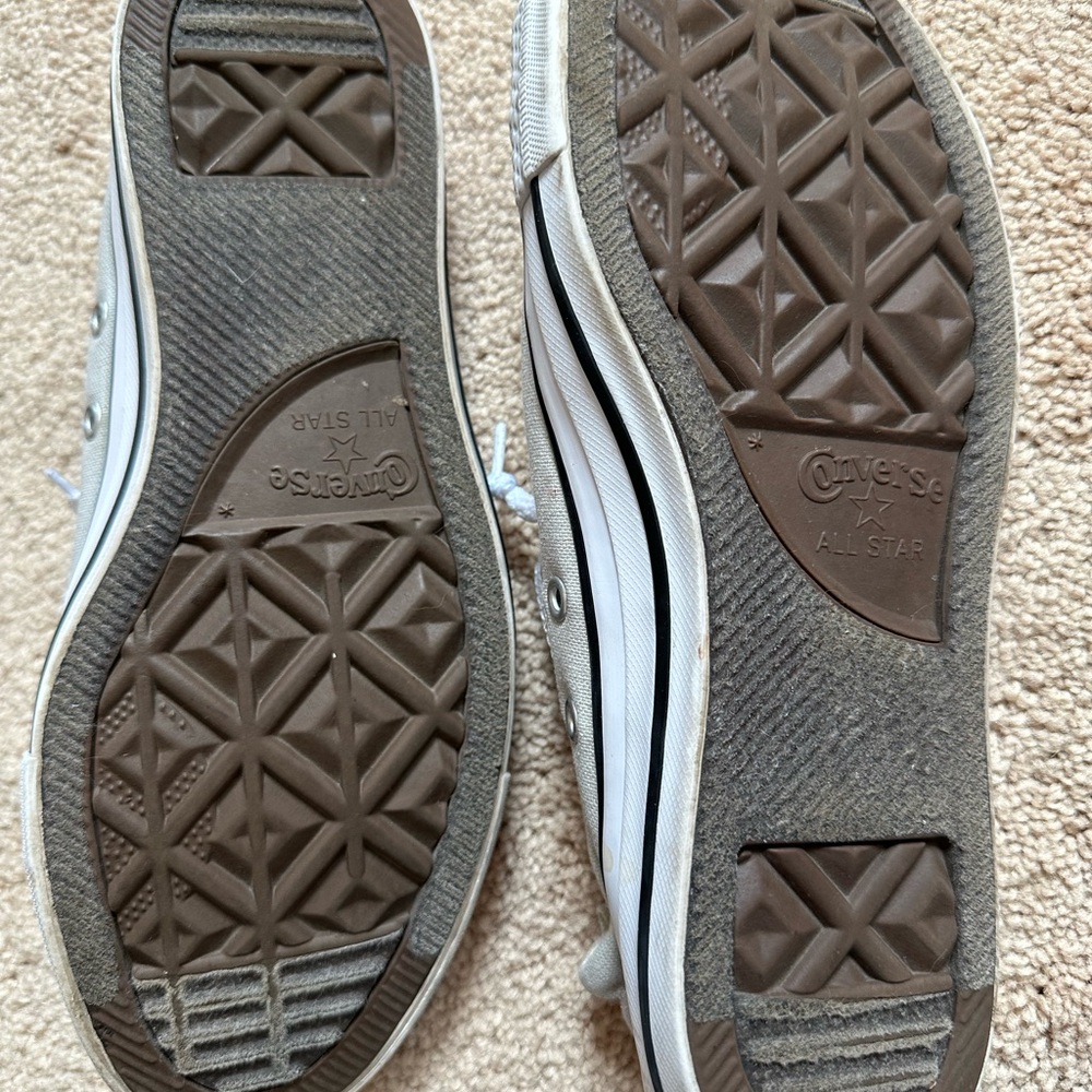 Converse All-Star Off-White Canvas Shoes in Excellent Condition Fun & Comfy! - Picture 8 of 11
